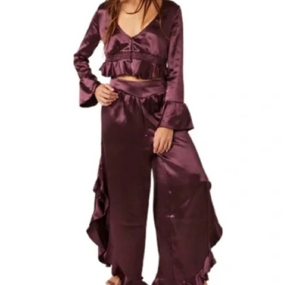 Free People SET M/S Chasing Love Ruffle